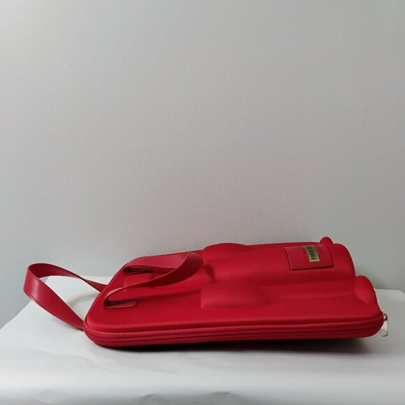 Piper Heidsieck Champagne Hard Shell Bottle & 2 Glasses Red Travel Case France - Picture 5 of 8